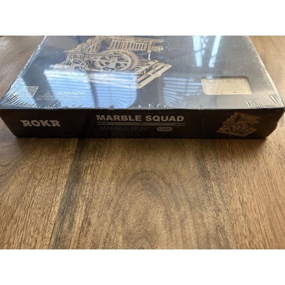 ROKR Marble Squad Marble Run LG502 Wooden 3D Puzzle Cog Coaster New Sealed Kit - Picture 2 of 4